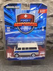 Skala 1/64 Ford Econoline 69' Ambulance, Ontario "First Responders" fr Greenlight