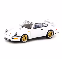Skala 1/64 Porsche 911 RSR 3.8 White fr Schuco + Tarmac Works - COLLAB64