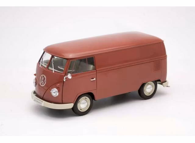 Skala 1/18 1963 Volkswagen T1 Bus Panel Van, Red, Nex-models/Welly