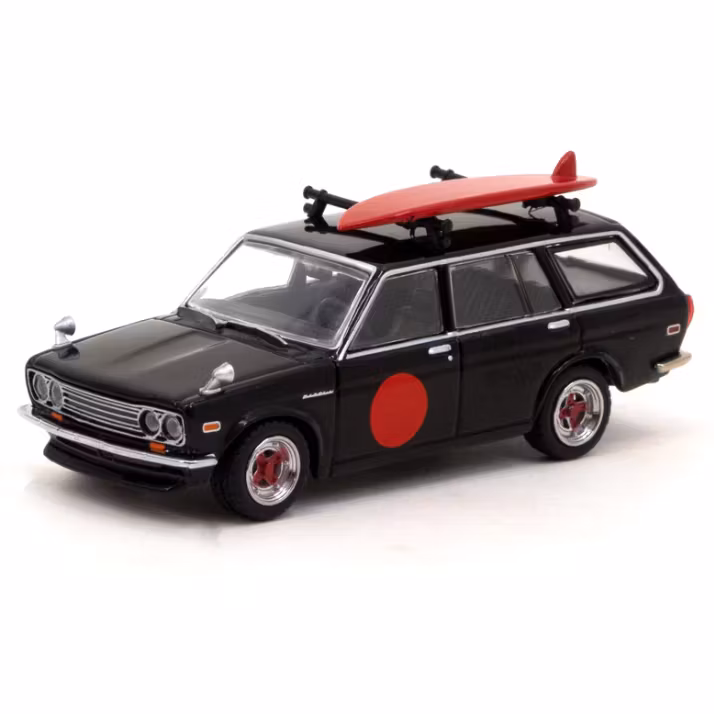 Skala 1/64 Datsun Bluebird 510 Wagon Black - MIJO Special Edition Tarmac Works
