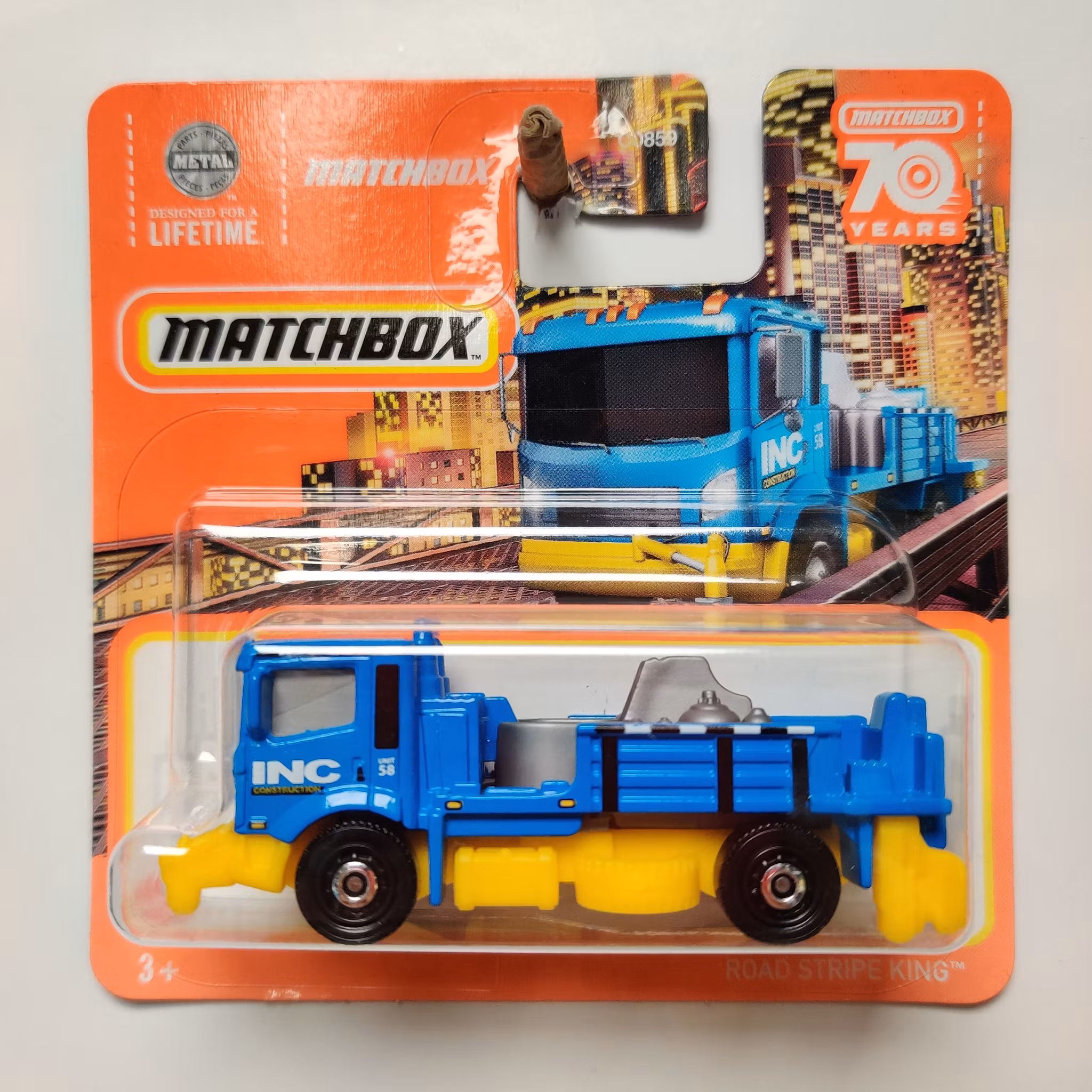 Skala 1/64 Matchbox 70-years: ROAD STRIPE KING