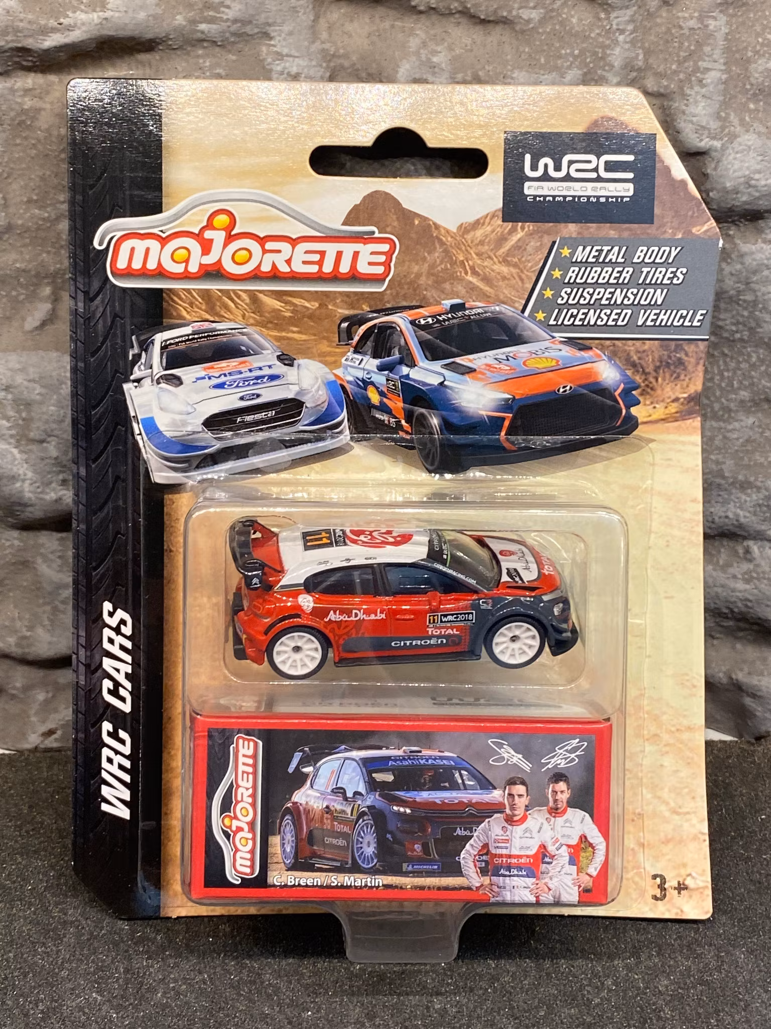 NEW! Skala 1/64 Citroen C3 WRC 2018 - WRC cars fr Majorette