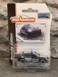 NEW! Skala 1/64 Porsche Panamera Turbo - Police fr Majorette - Porsche Edition