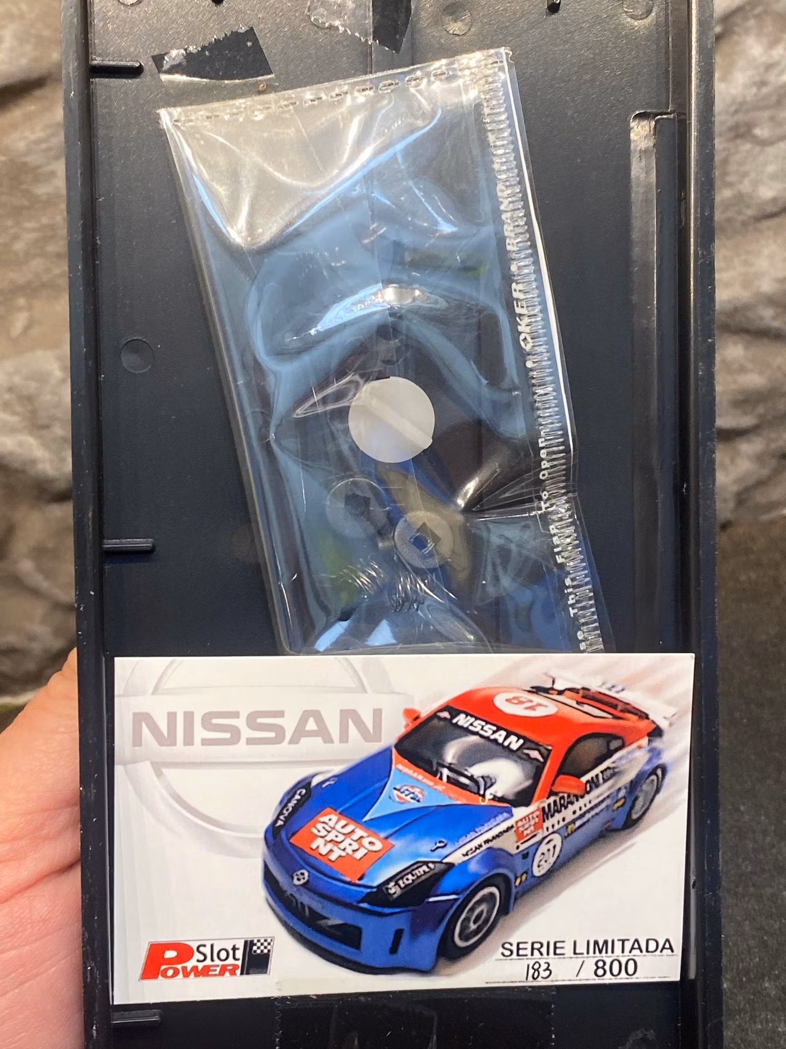 Skala 1/32 Analog slotcar fr POWER SLOT: Nissan 350Z, Challange Italia-Luca Canova