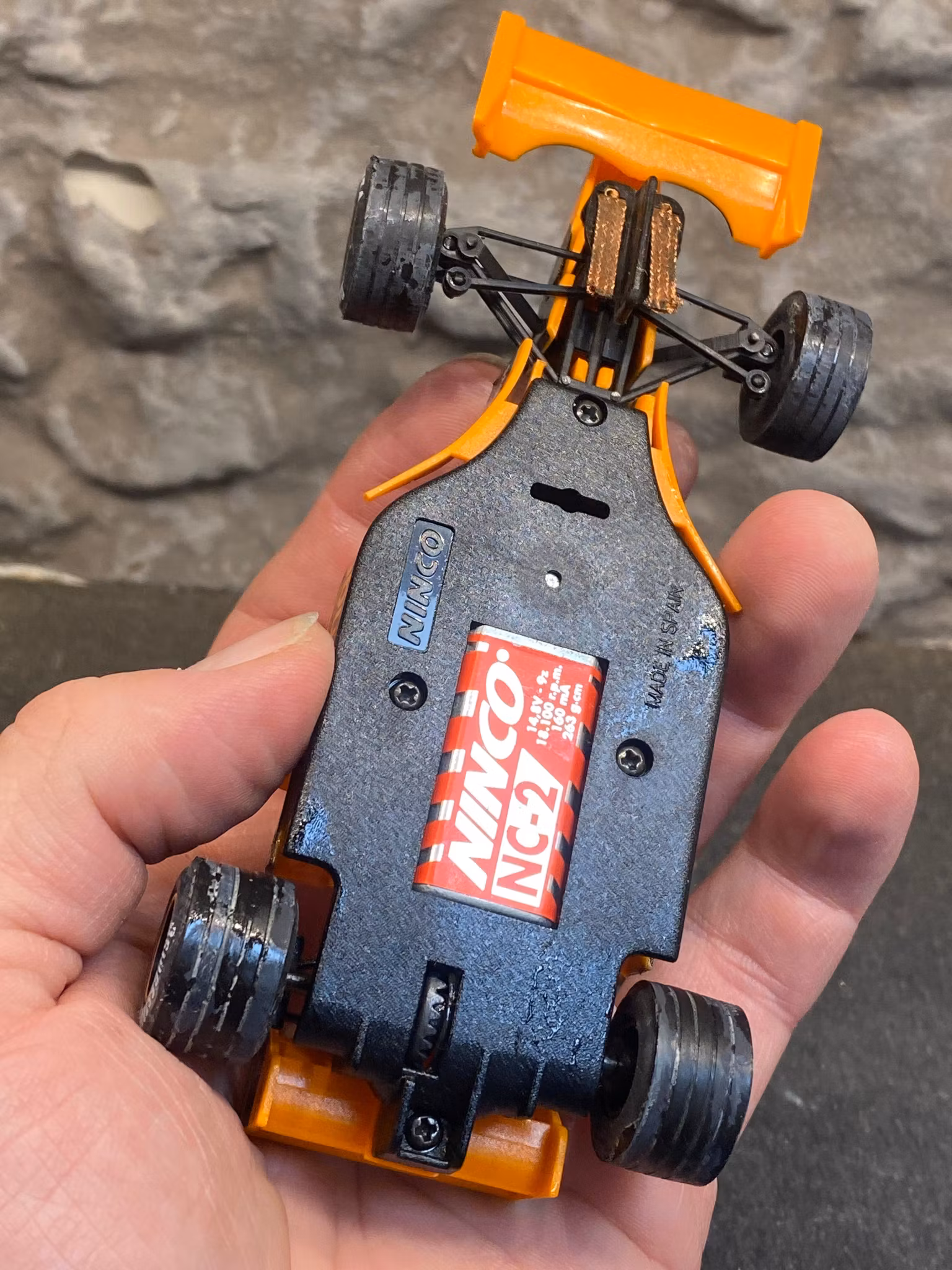 Skala 1/32 Begagnad/Used an. slotcar: Arrows 2000 w steering (NC-2 Engine) fr Ninco