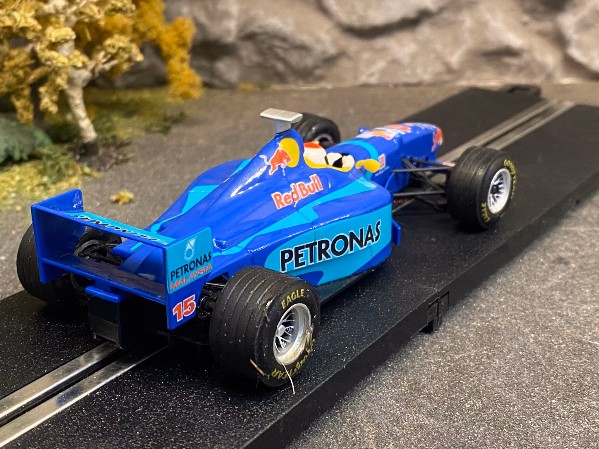 Skala 1/32 Begagnad/Used an. slotcar: SAUBER 98' w steering (NC-2 Engine) fr Ninco