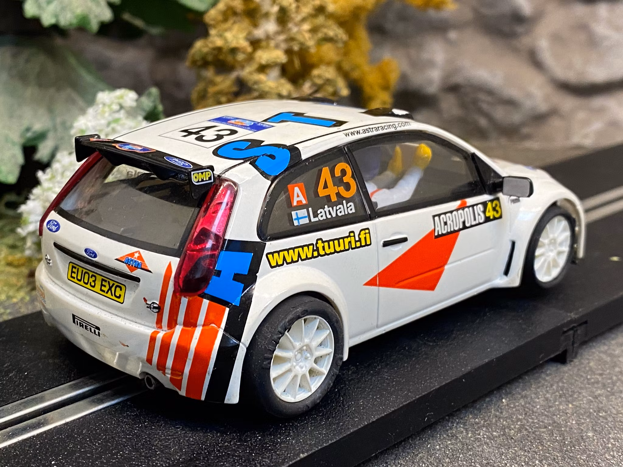 Skala 1/32 Begagnad/Used Analoge slotcar: Ford Fiesta JWRC fr SCX