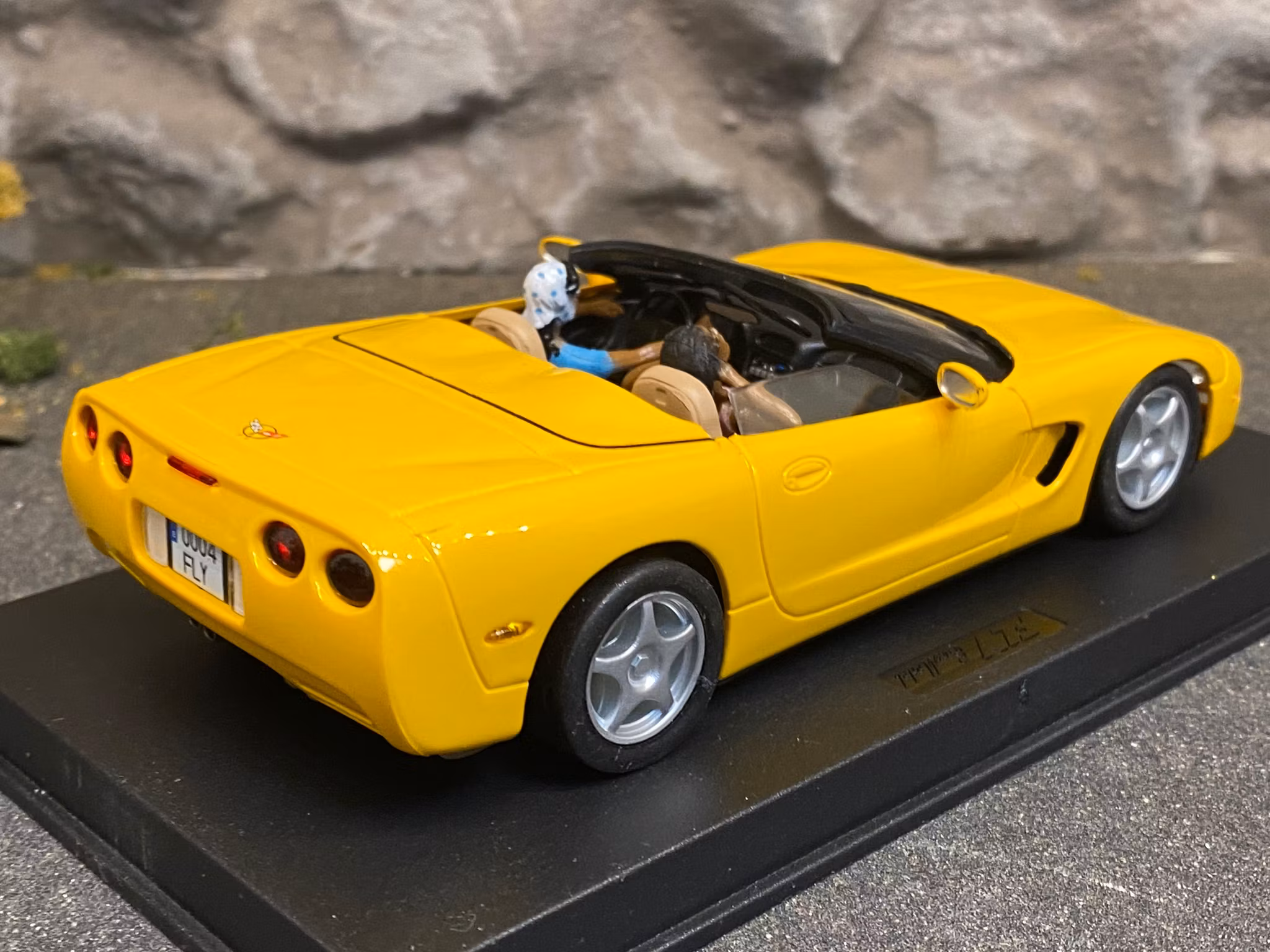 Skala 1/32 Analog FLY slotcar/ Bil t Bilbana: Chevrolet Corvette C5 Z06, Yellow Convertible