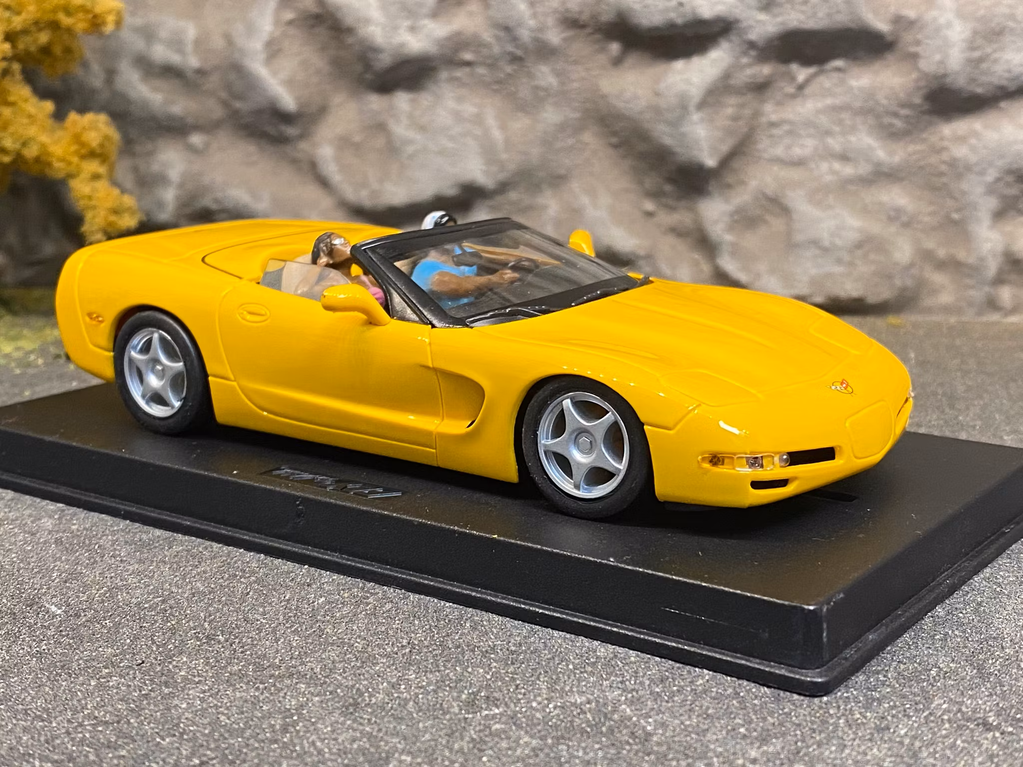 Skala 1/32 Analog FLY slotcar/ Bil t Bilbana: Chevrolet Corvette C5 Z06, Yellow Convertible