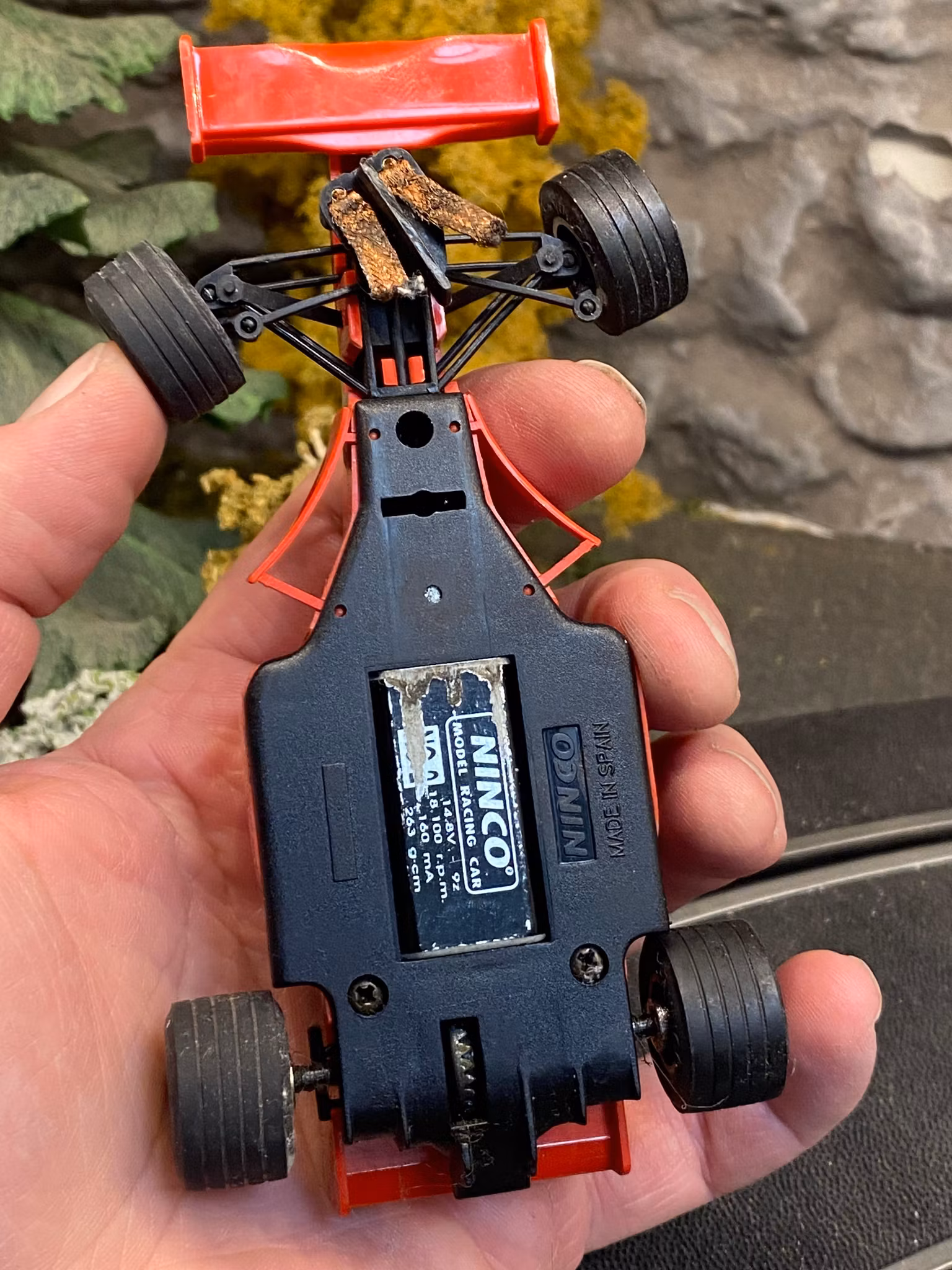 Skala 1/32 Begagnad/Used an. slotcar: Ferrari F310B w steering NC-2 Engine fr Ninco