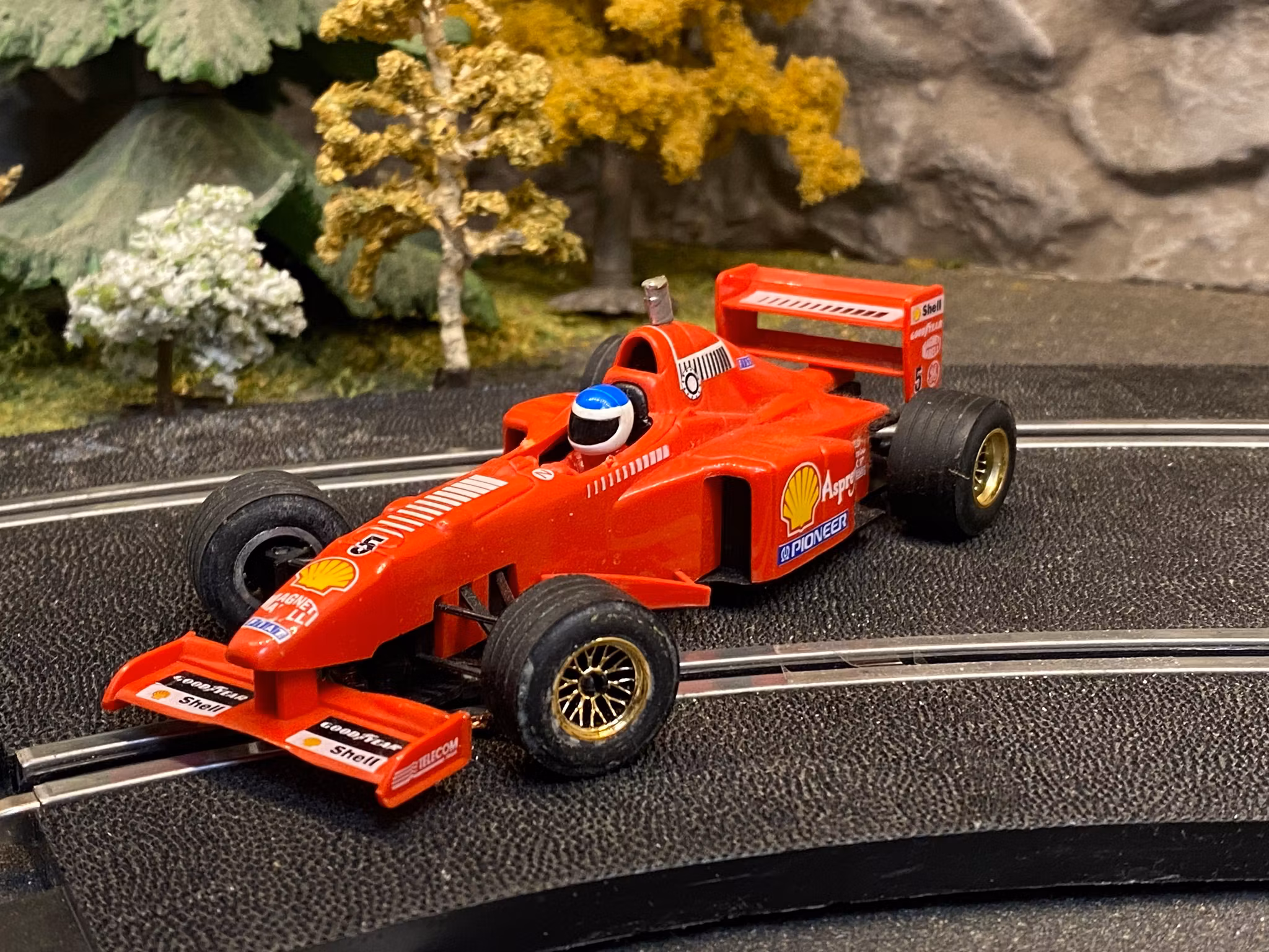 Skala 1/32 Begagnad/Used an. slotcar: Ferrari F310B w steering NC-2 Engine fr Ninco