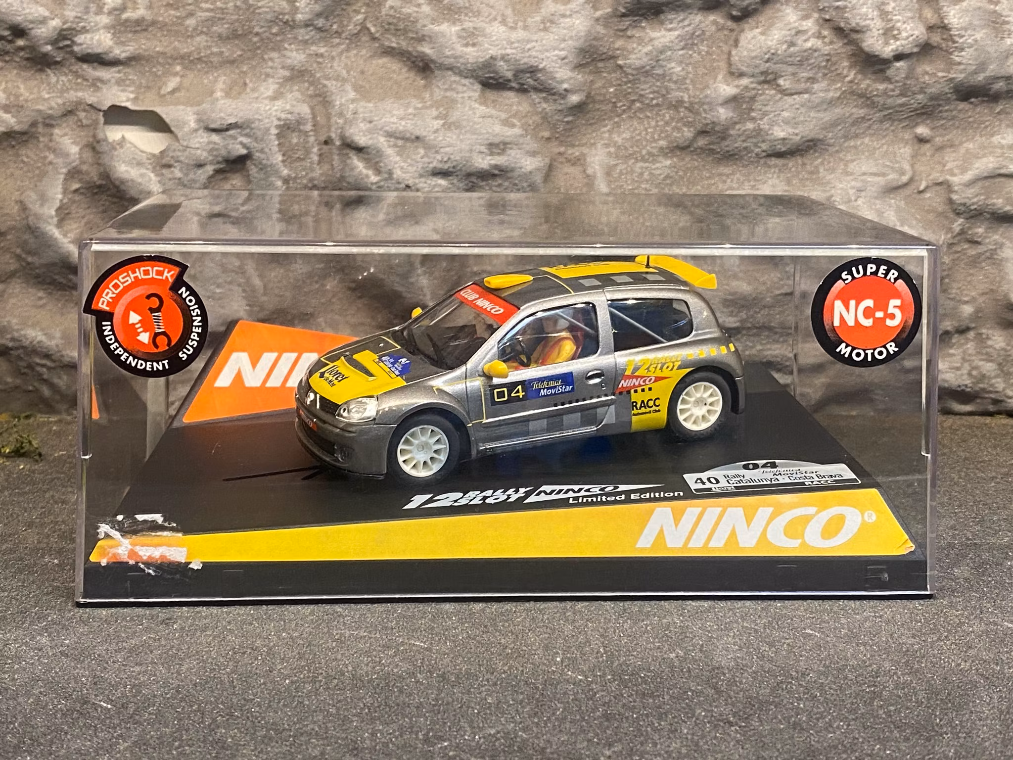 Skala 1/32 Analog Slotcar: Renault Clio " Catalunya Costa Brava 2004 - 50353 fr NINCO