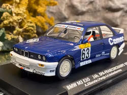 Skala 1/32 Analogue FLY slotcar: BMW M3 E30 24h SPA-FRANCORCHAMPS 1988