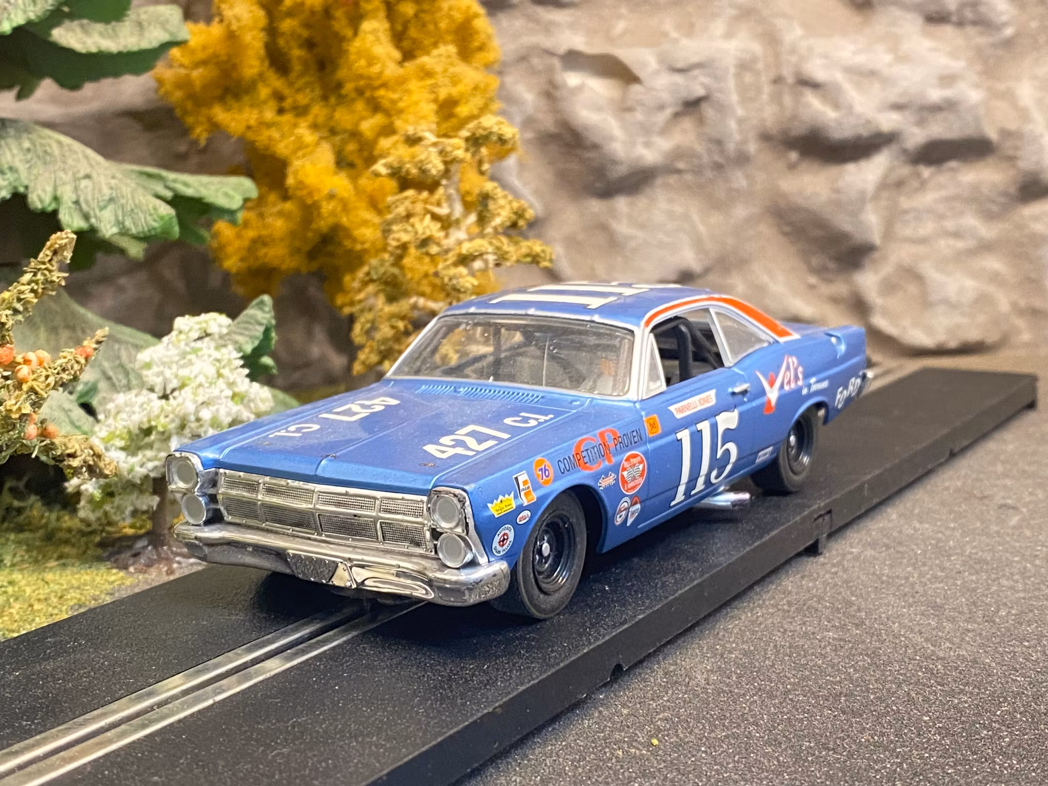 Skala 1/32 Begagnad/Used an. slotcar: 1967 Ford Fairlane NASCAR fr Revell/Monogram