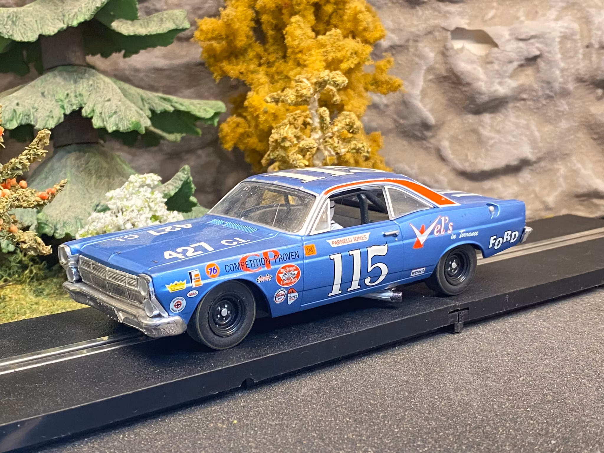 Skala 1/32 Begagnad/Used an. slotcar: 1967 Ford Fairlane NASCAR fr Revell/Monogram