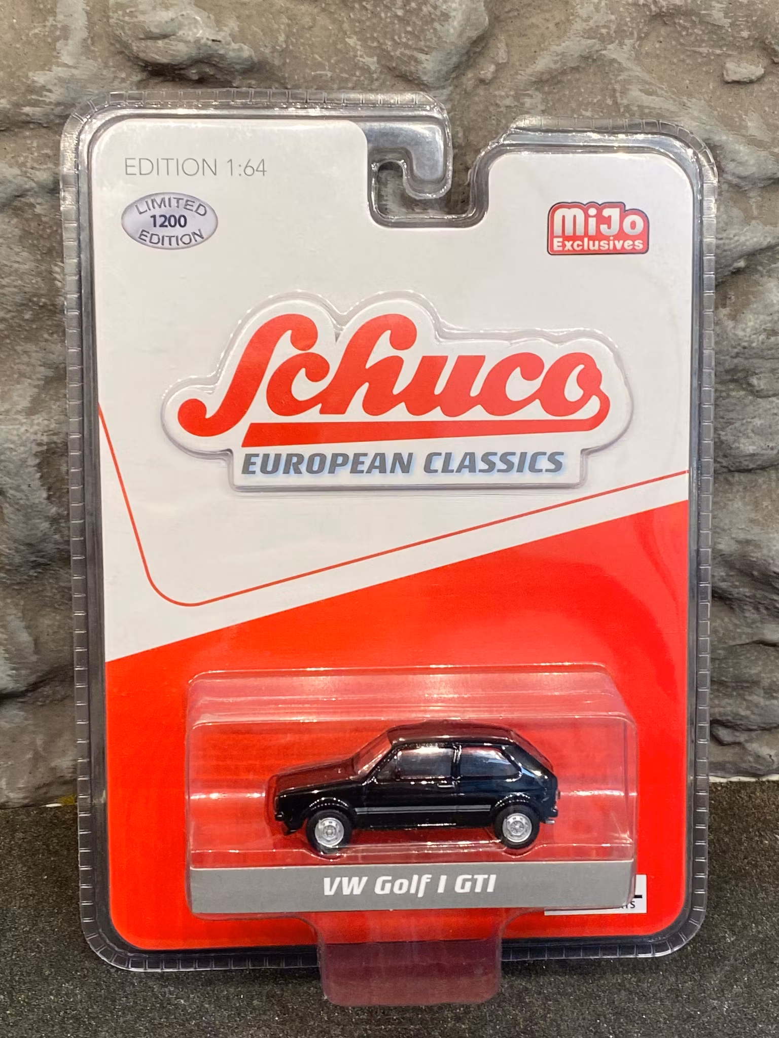 Skala 1/64 Volksvagen Golf Mk I Gti, Black fr Schuco / MiJo Exclusive