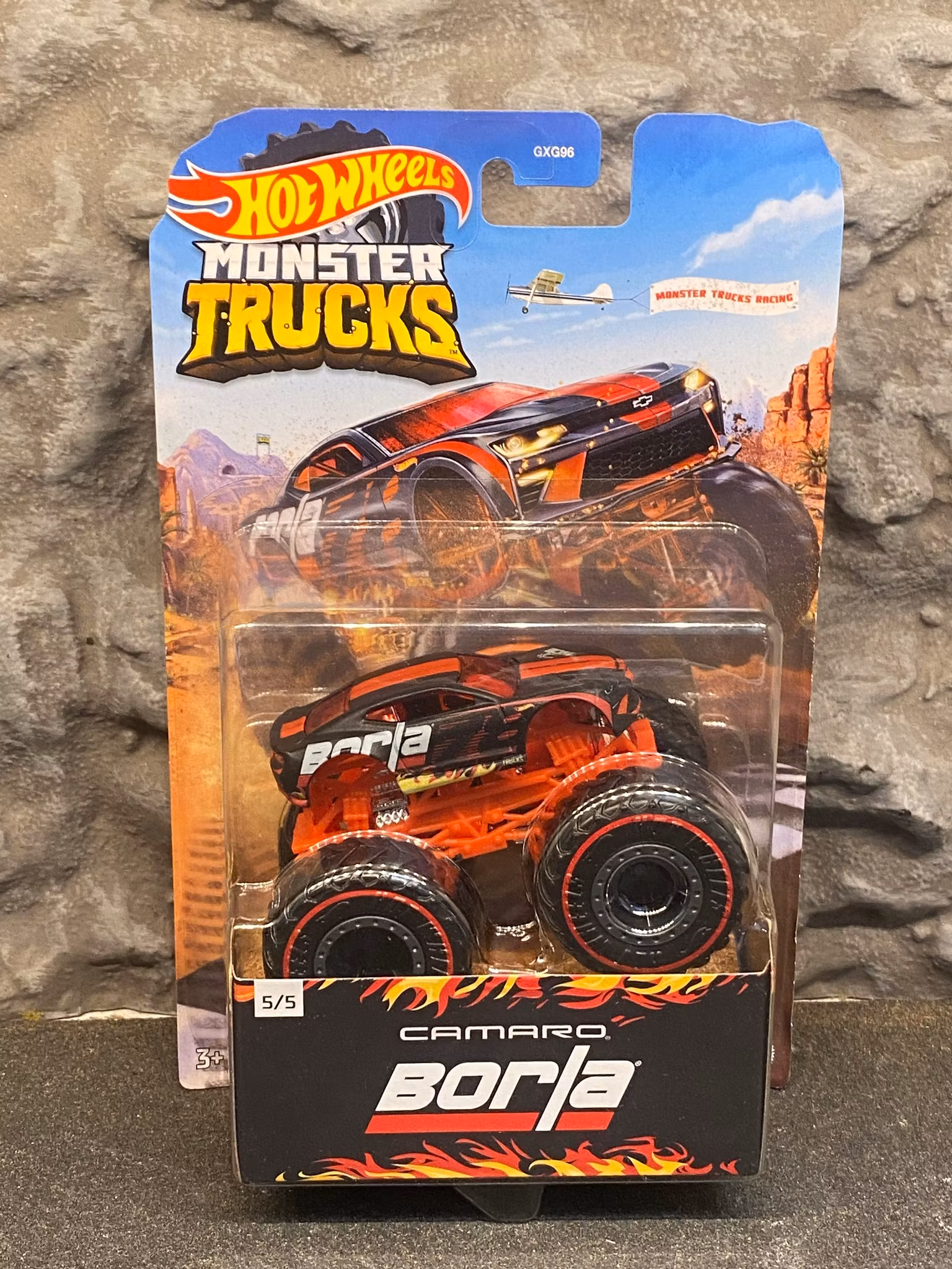 Skala 1/64 Monster Truck: Camaro "BORLA" fr Hot Wheels