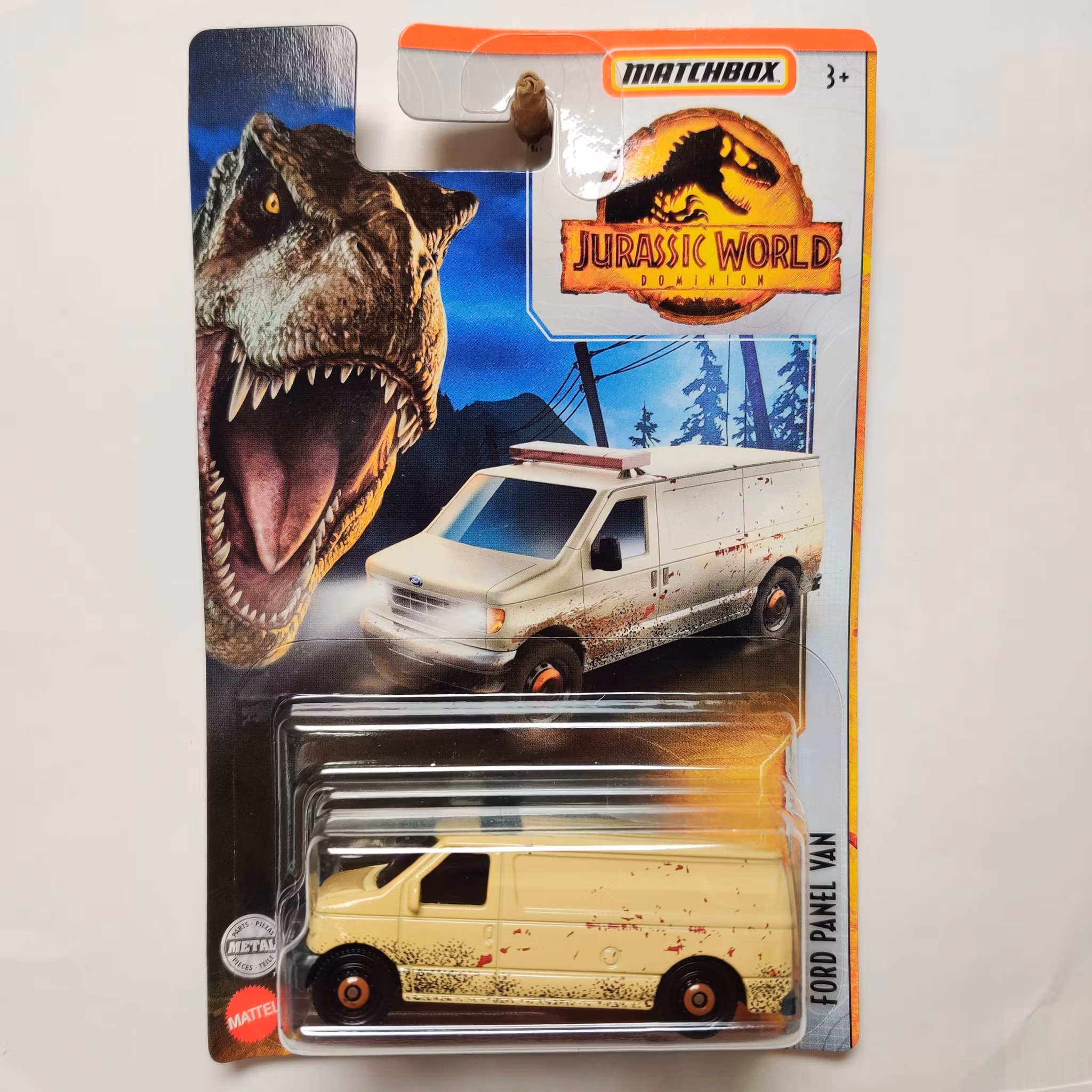 Skala 1/64 Matchbox: Ford Panel Van "Jurassic World"
