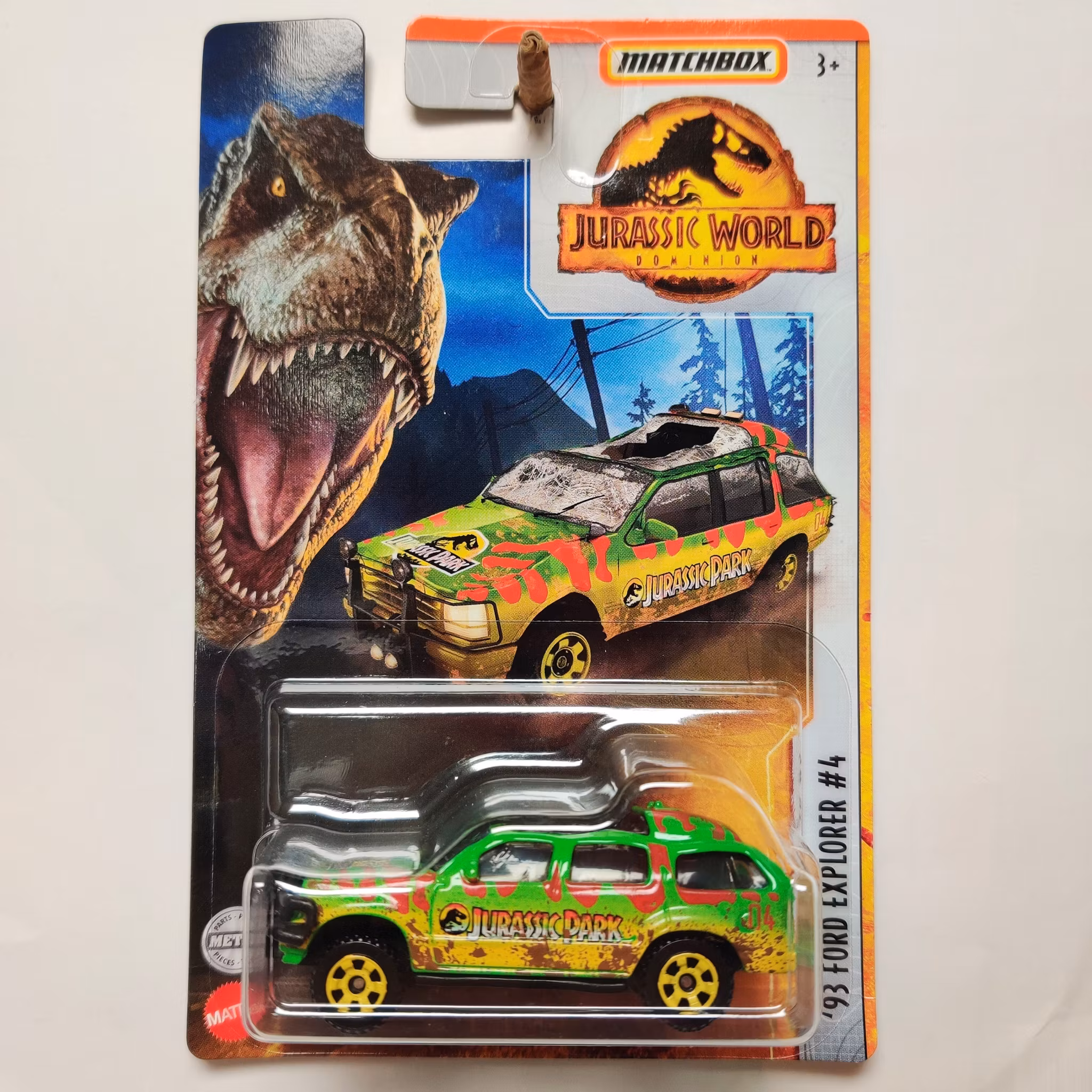 Skala 1/64 Matchbox: Ford Explorer 1993 #4 "Jurassic World"
