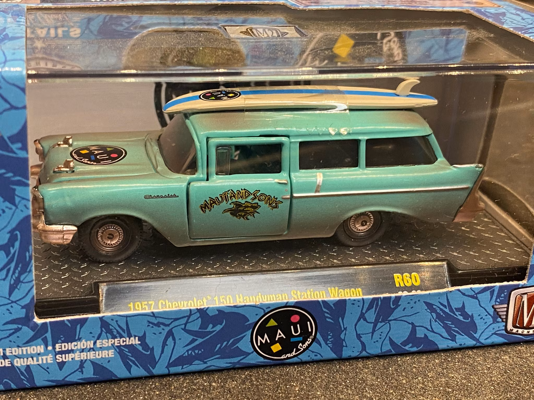 Skala 1/64 Chevrolet 150 Handyman Station Wagon 1957' Turquoise fr M2 Machines