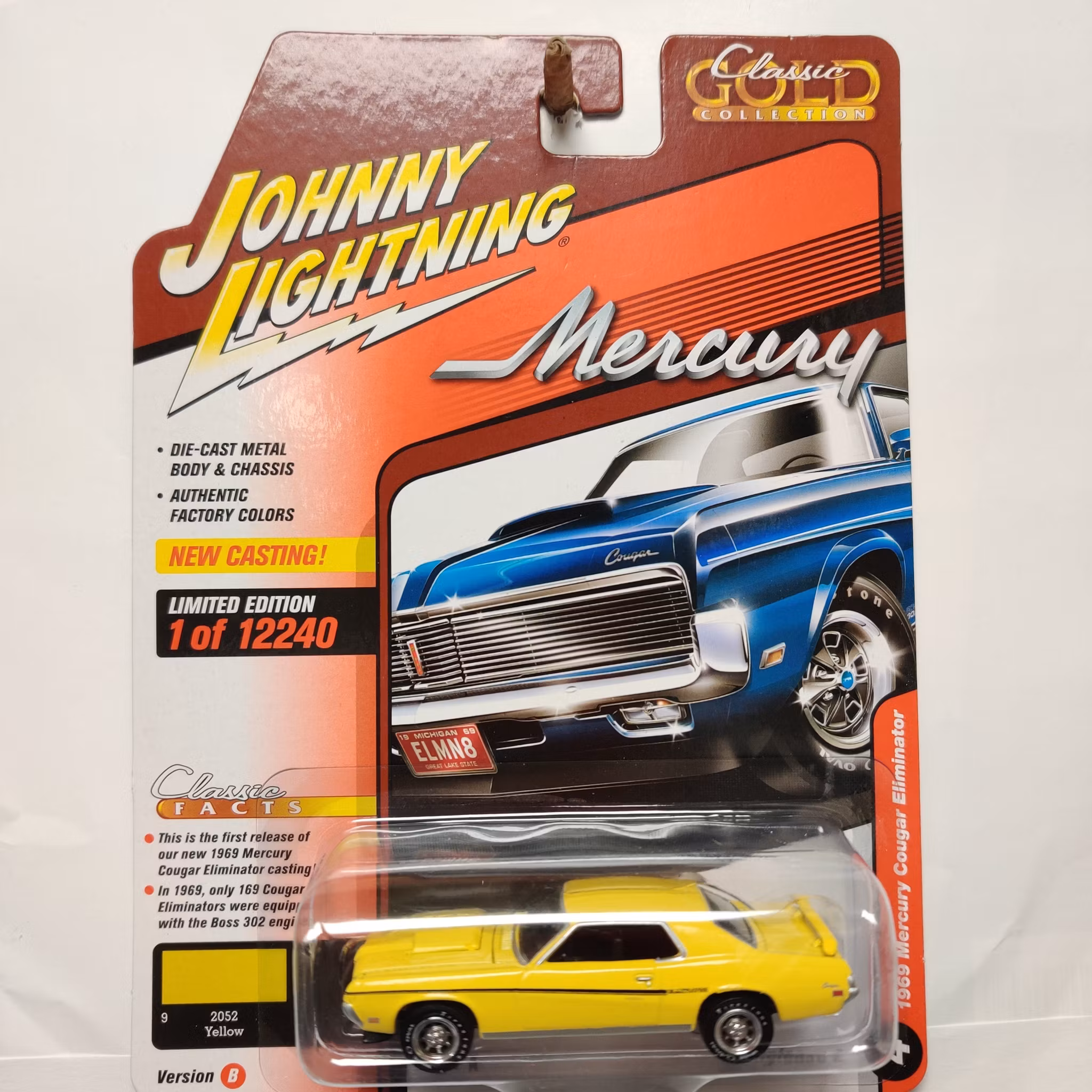 Skala 1/64 - Mercury Cougar Eliminator 69' "Mercury" från Johnny Lightning