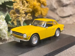 Skala 1/43 Triumph TR6, Yellow, Limited Edition w Certificate fr Corgi Vanguards
