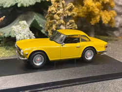 Skala 1/43 Triumph TR6, Yellow, Limited Edition w Certificate fr Corgi Vanguards