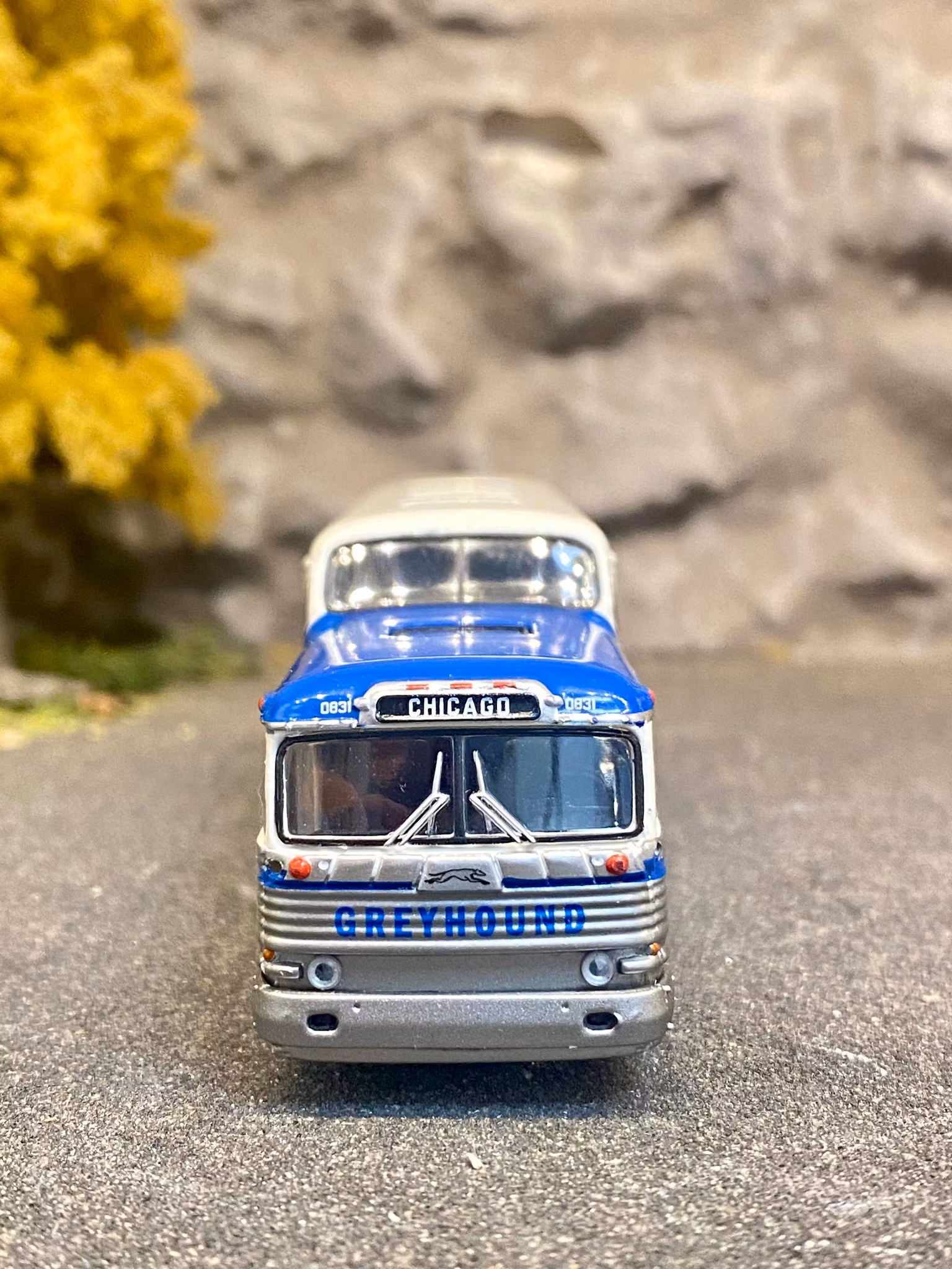 Skala 1/87 Greyhound Scenicruiser Bus "Greyhound" fr Brekina