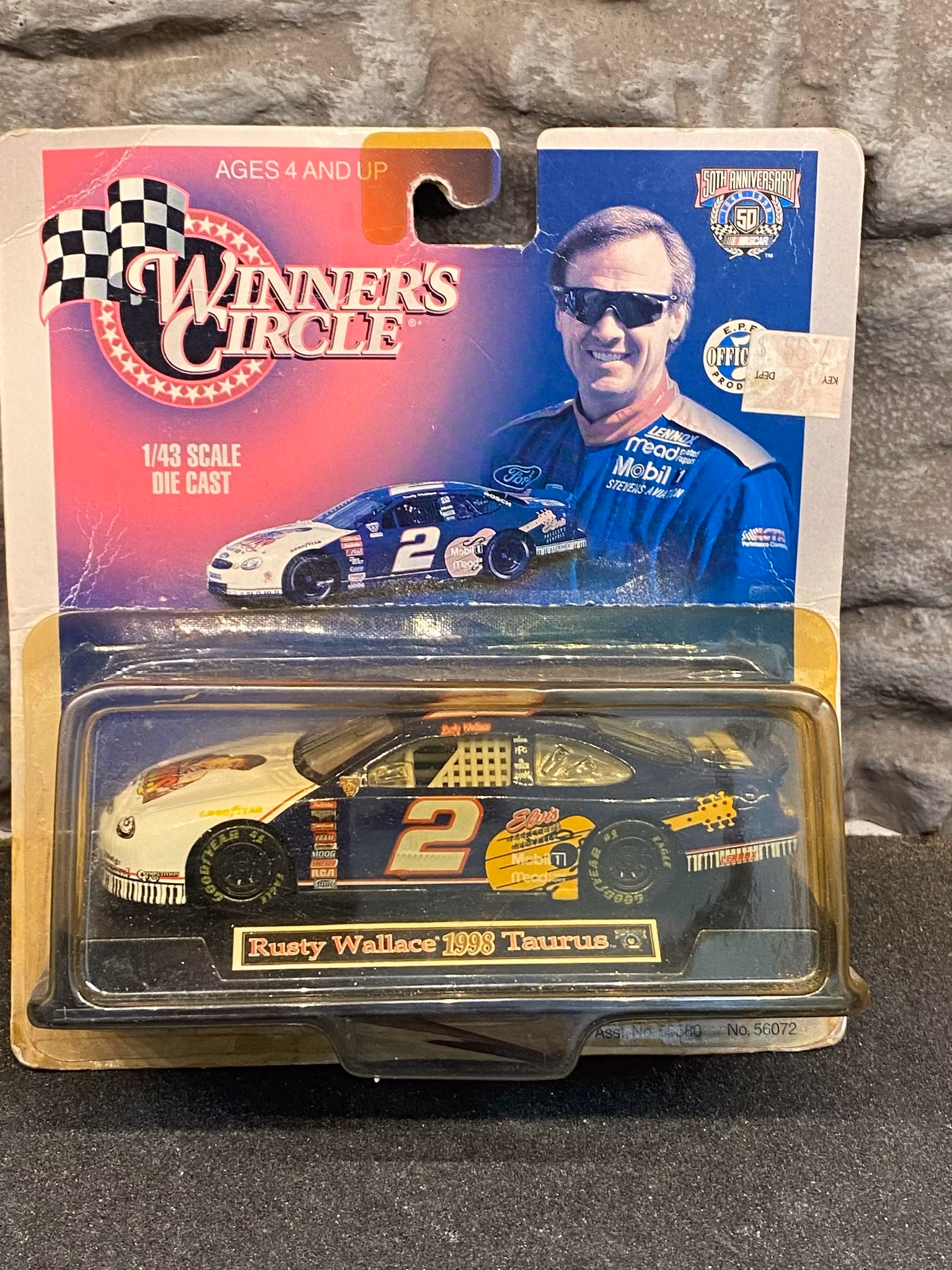 Skala 1/43, Rusty Wallace, 1998, Ford Taurus fr Kenner