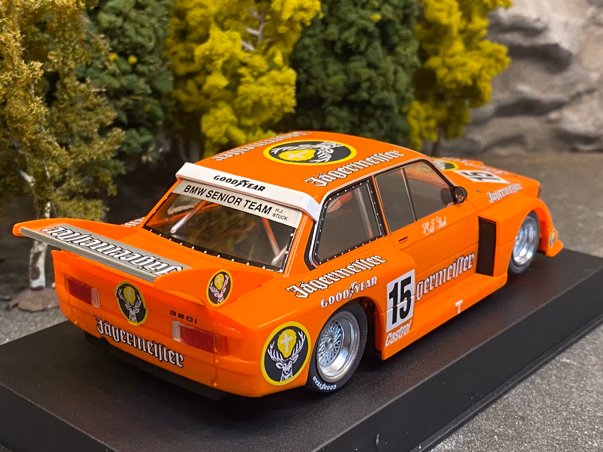 Scale 1/32 An. Slotcar: BMW 320 Gr 5 FALTZ- Jägermeister 77 #15 fr Sideways Racer