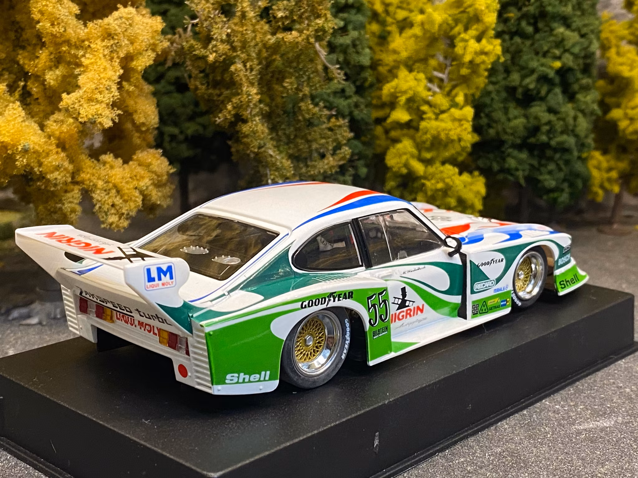 Scale 1/32 An. Slotcar: Ford Capri Zakspeed - Gr 5 Nigrin #55 fr Sideways Racer