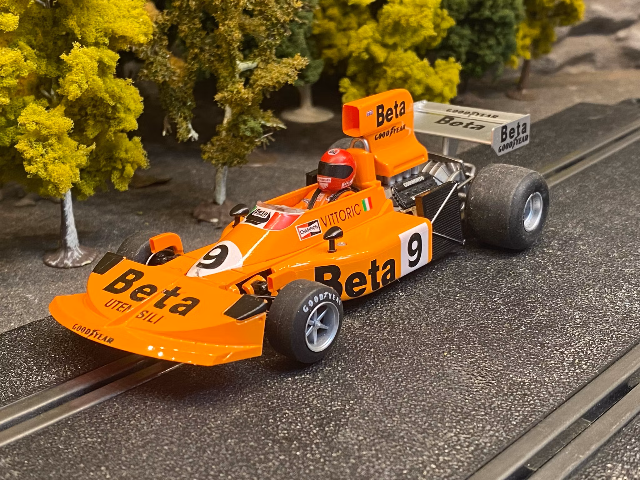 Scale 1/32 Begagnad/Used Analogue slotcar: March 761 without box fr FLY