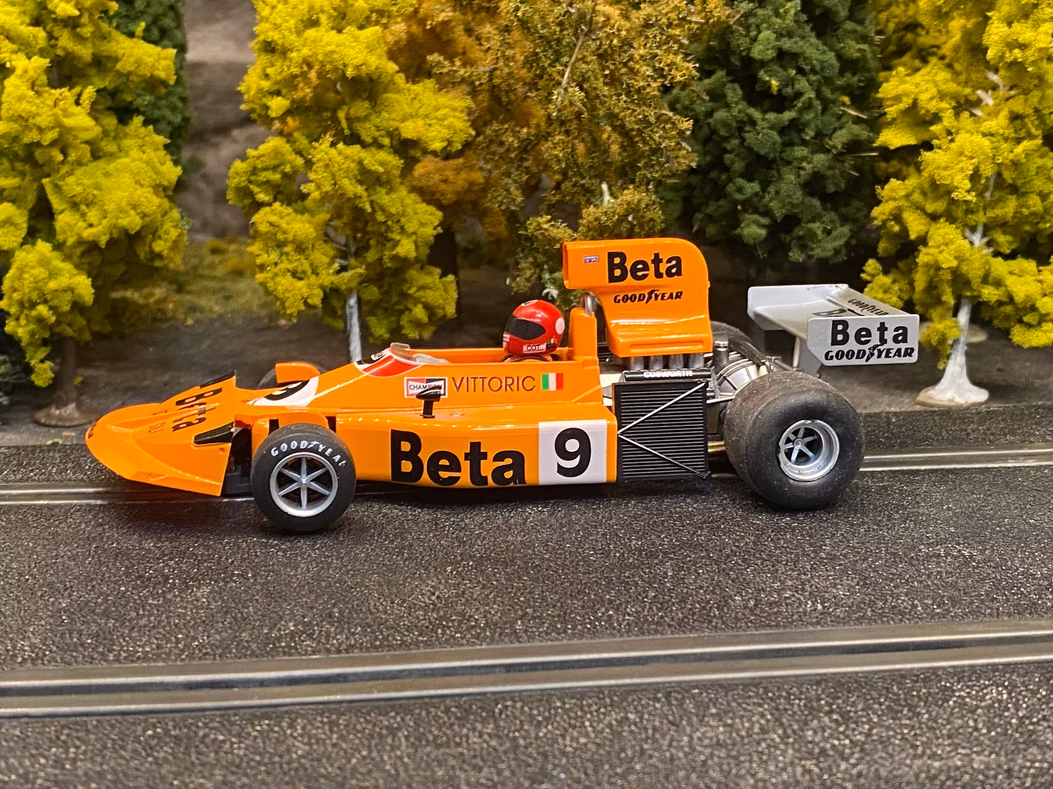 Scale 1/32 Begagnad/Used Analogue slotcar: March 761 without box fr FLY