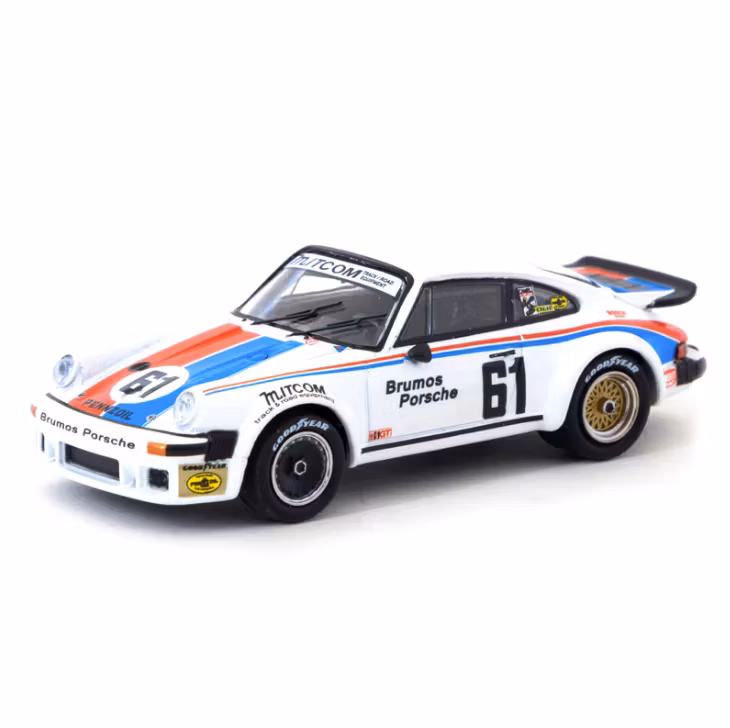 Skala 1/64 Porsche 934, Brumos R, Daytona 24h 77 #61 fr Minichamps/Tarmac Works