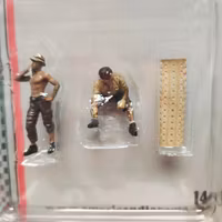 Skala 1/43, AD-43001 Mekaniker Camel Trophy, 2 metal figures fr American Diorama