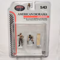 Skala 1/43, AD-43001 Mekaniker Camel Trophy, 2 metal figures fr American Diorama