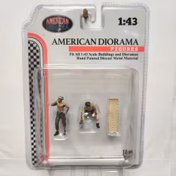 Skala 1/43, AD-43001 Mekaniker Camel Trophy, 2 metal figures fr American Diorama