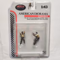 Skala 1/43, AD-43003 Mekaniker 4x4 Camel Trophy, 2 metal figures fr American Diorama