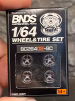 Skala 1/64 BNDS - Custom Wheel -  Wheel & Tire set: BC26402BC