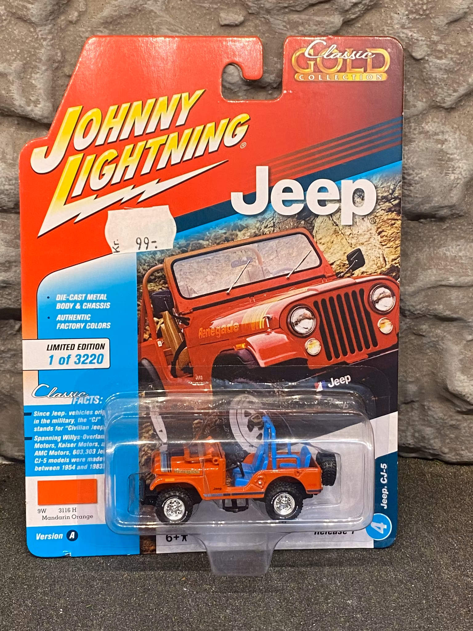 Skala 1/64 Jeep CJ-5 Rel.1, Red, fr Johnny Lightning