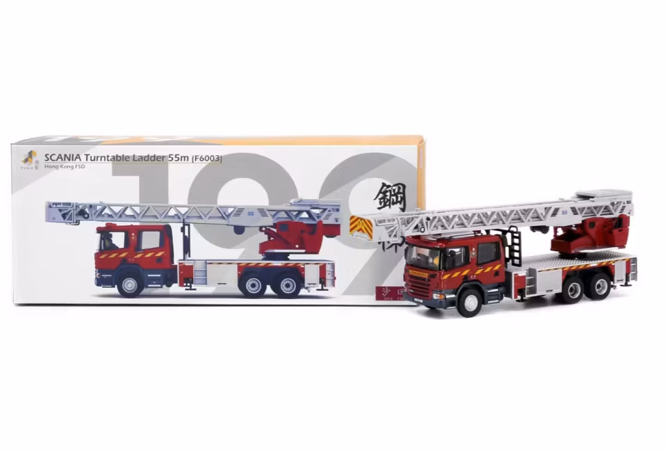 Skala 1/76 Scania HKFSD Turntable Ladder 55M (F6003) fr Tiny Toys