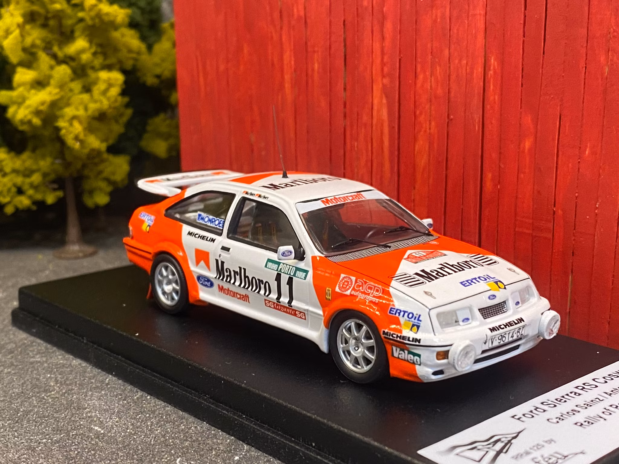 Skala 1/43 Ford Sierra RS Cosworth C Sainz/A Boto, Rally of Portugal 87' f Troféu