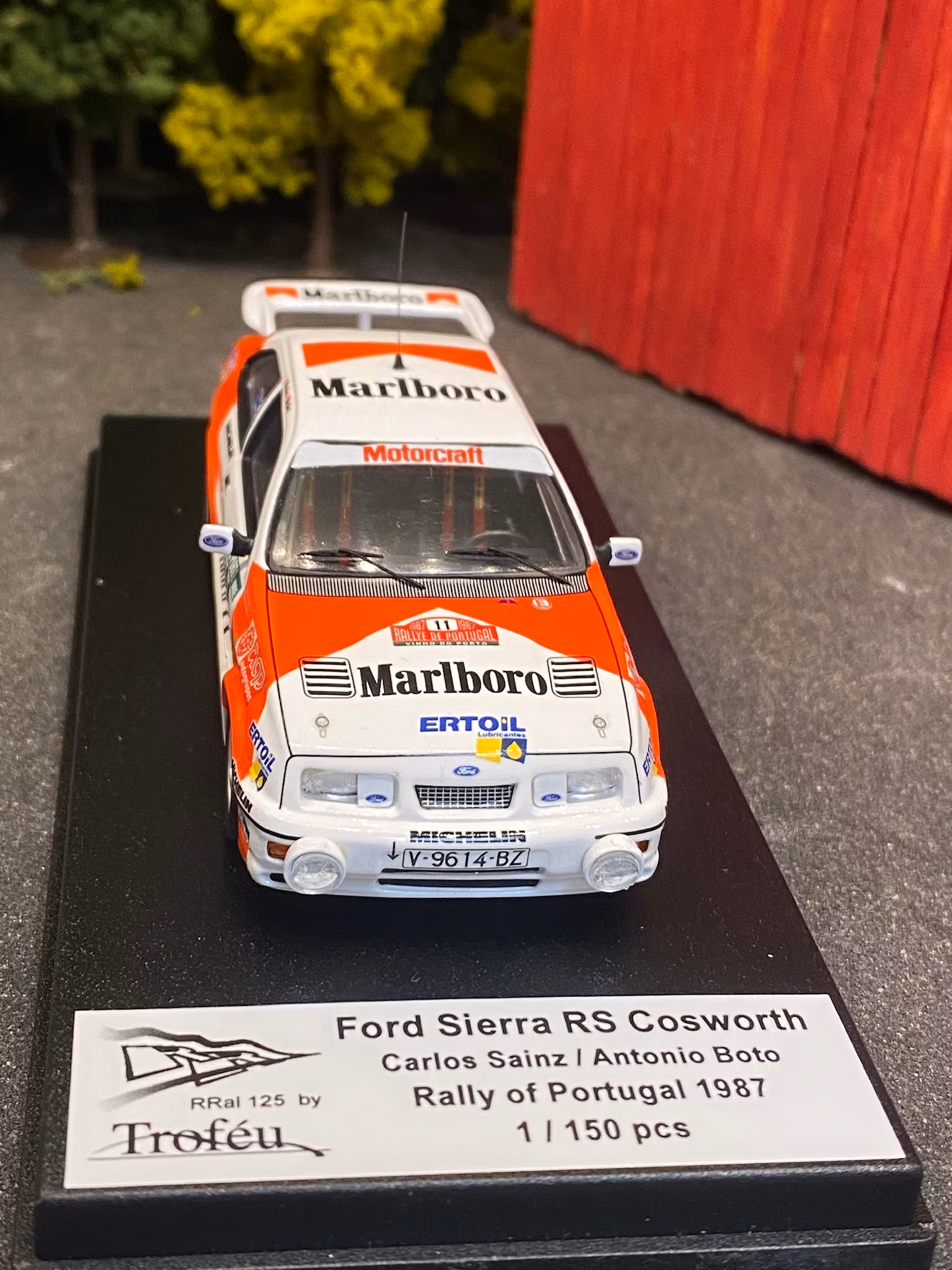 Skala 1/43 Ford Sierra RS Cosworth C Sainz/A Boto, Rally of Portugal 87' f Troféu