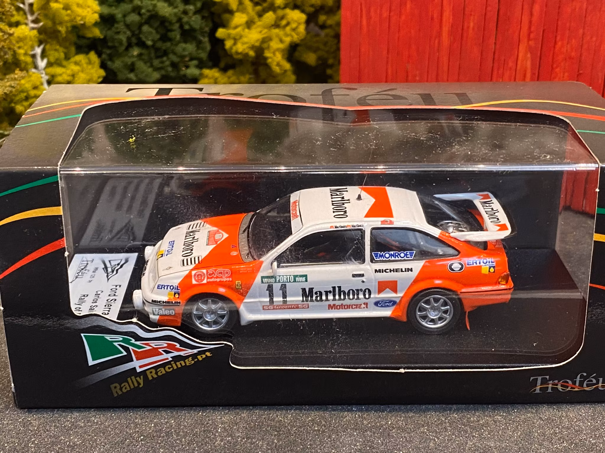 Skala 1/43 Ford Sierra RS Cosworth C Sainz/A Boto, Rally of Portugal 87' f Troféu