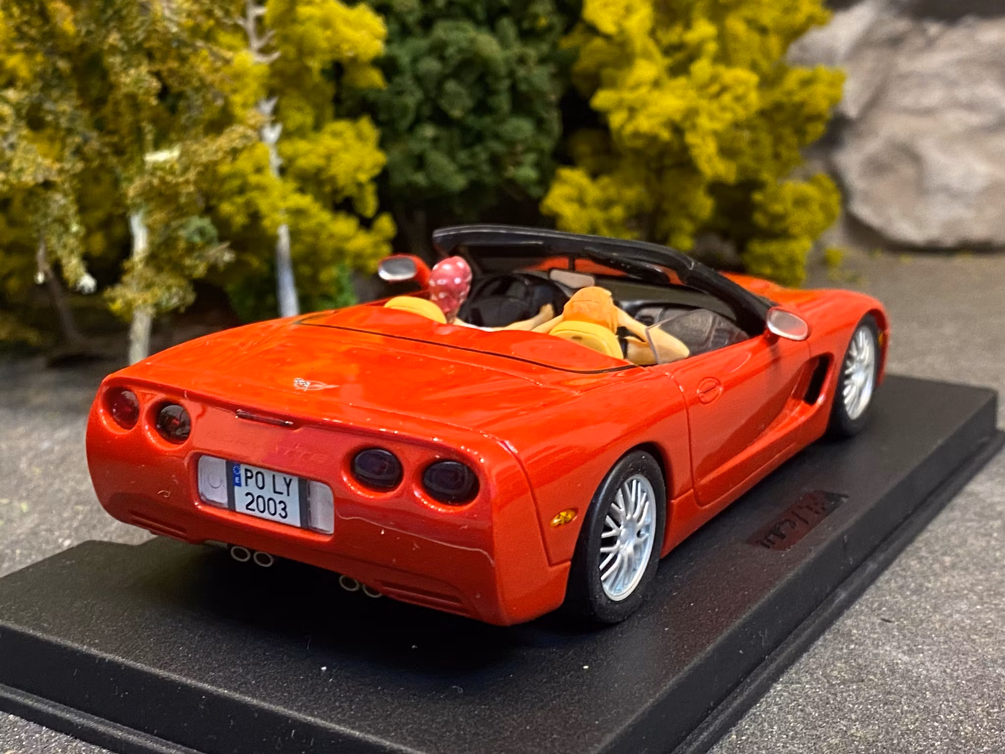 Scale 1/32 Analogue FLY slotcar: Chevrolet Corvette C5 Z06, Red Convertible