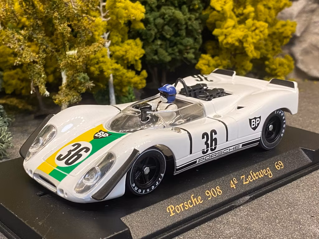 Scale 1/32 Analogue FLY slotcar: Porsche 908 4th Zeltweg 1969' #36