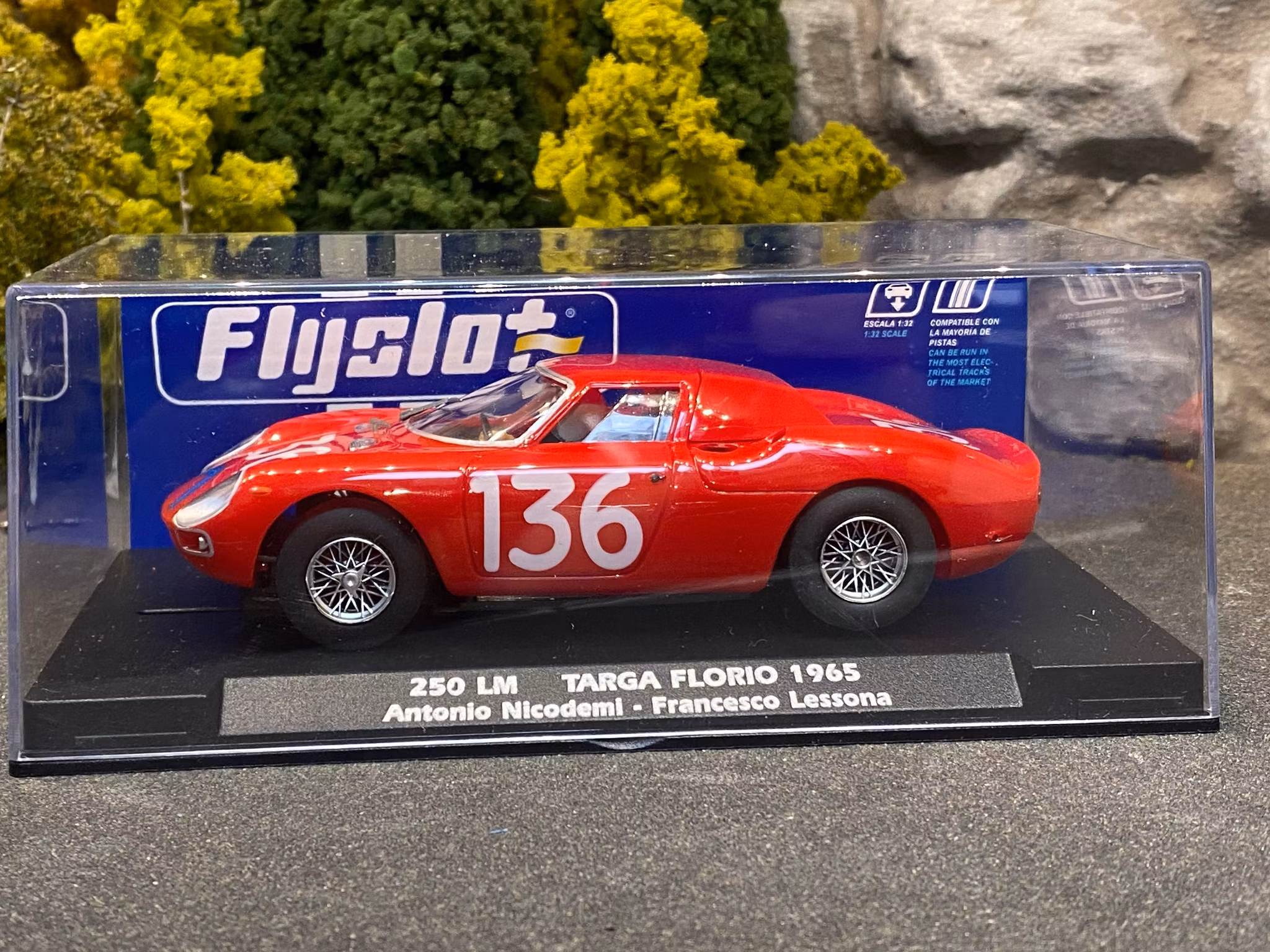 Scale 1/32 Analogue FLY slotcar: 250LM Targa Florio 1965