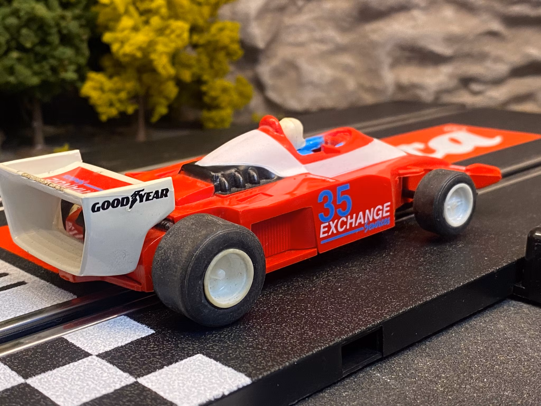 Skala 1/32 Begagnad/Used Analoge slotcar: F1 ""Exchange" fr Scalextric