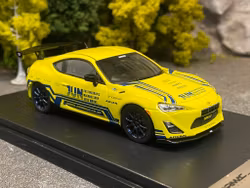 Skala 1/43 Toyota 86, Tuned by JUN, Yellow fr Tarmac Works