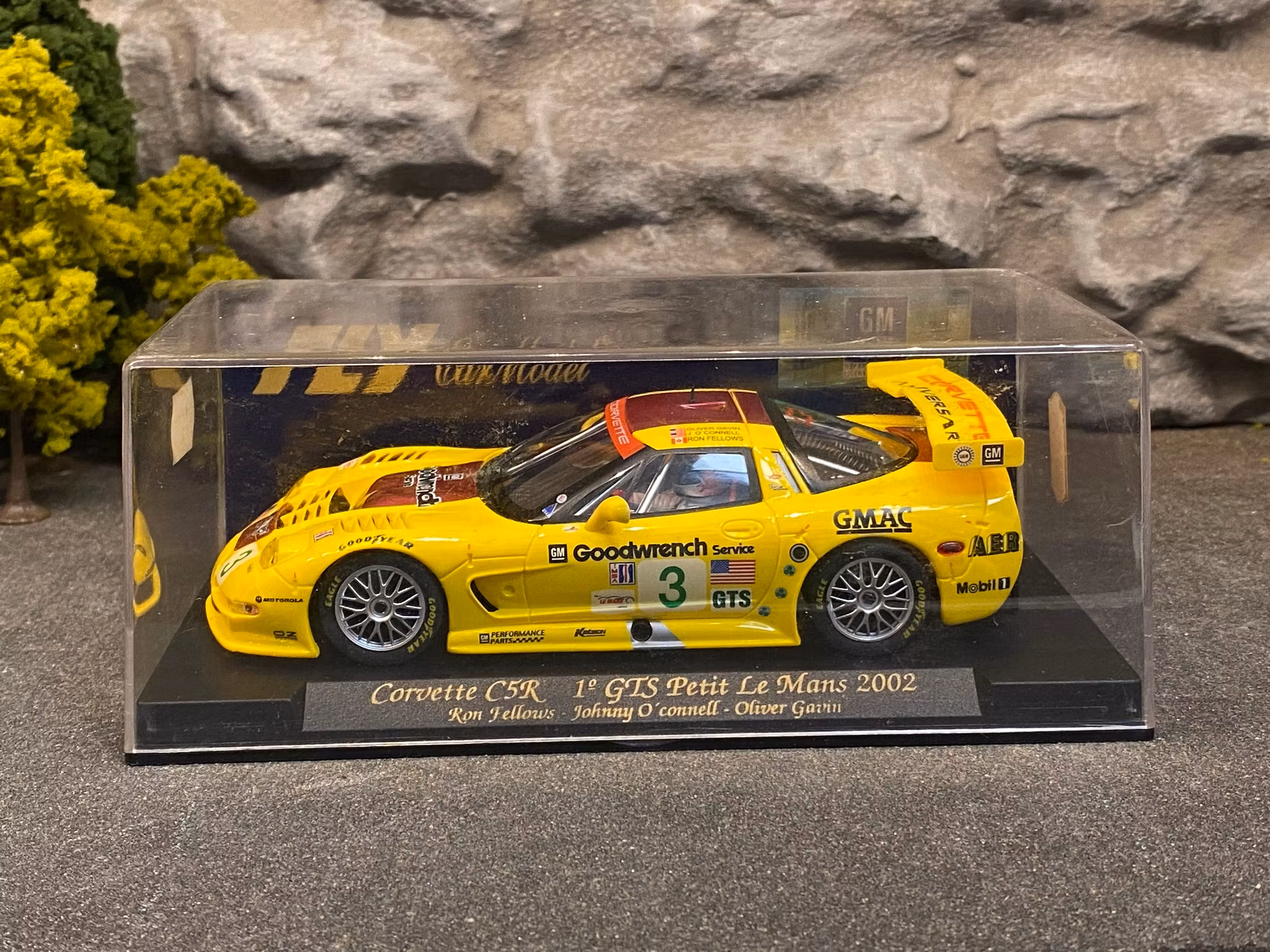 Scale 1/32 Analogue FLY slotcar: Chevrolet Corvette C5R, #3, 1st Petit Le Mans 2002